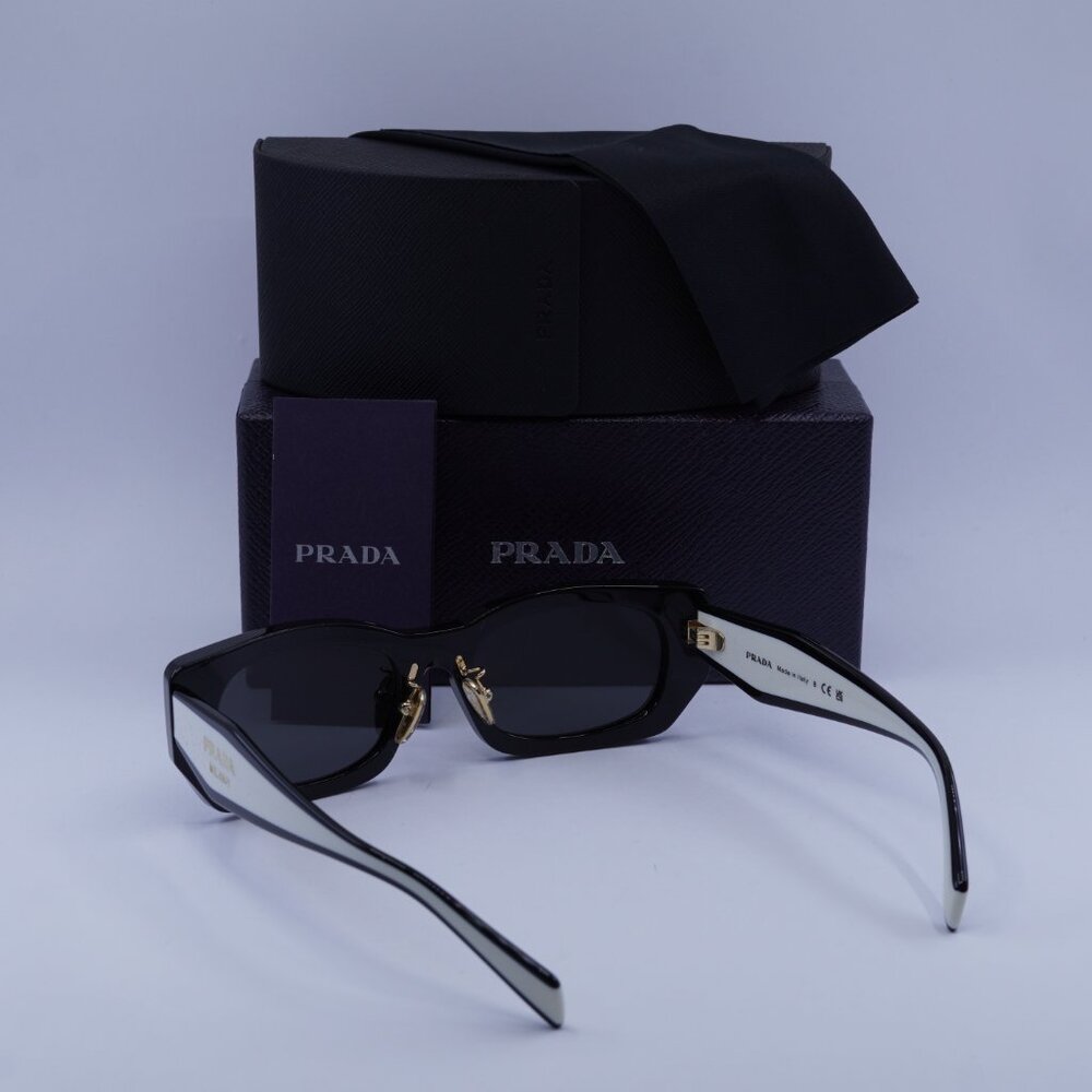 Prada PRB05SF 09Q08Z Rectangle Sunglasses – Black - Picture 5 of 10